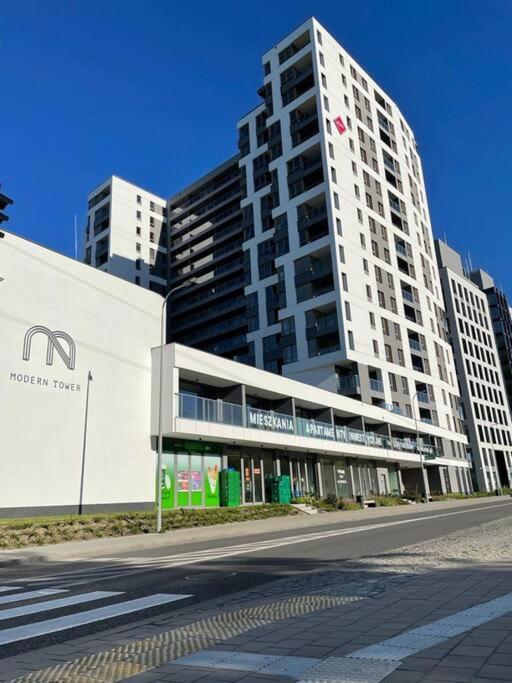 Modern Tower Apartament Gdynia Lägenhet Exteriör bild